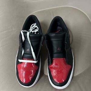 Nike Air Jordan Nu Retro 1 Low Varsity Red and Black  Sneakers